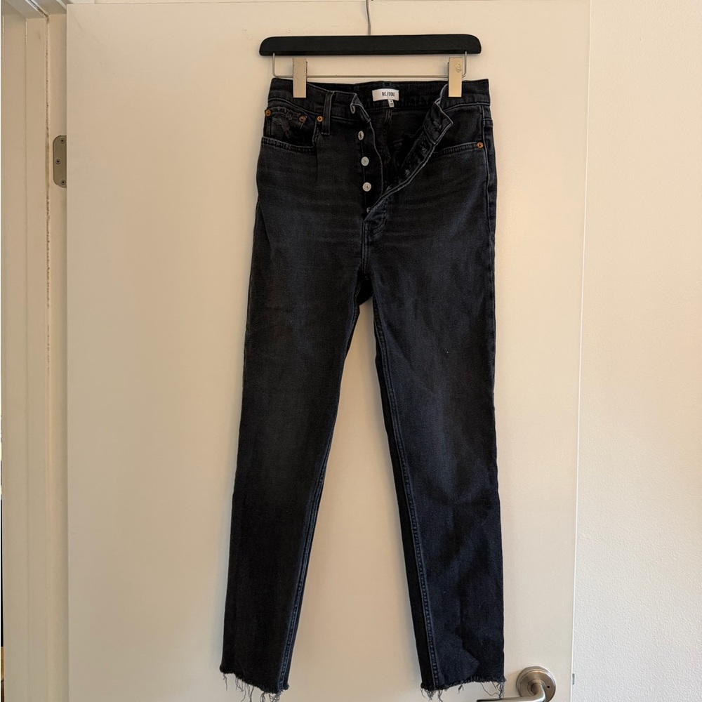 Re/Done High Rise Black Women's Jeans
